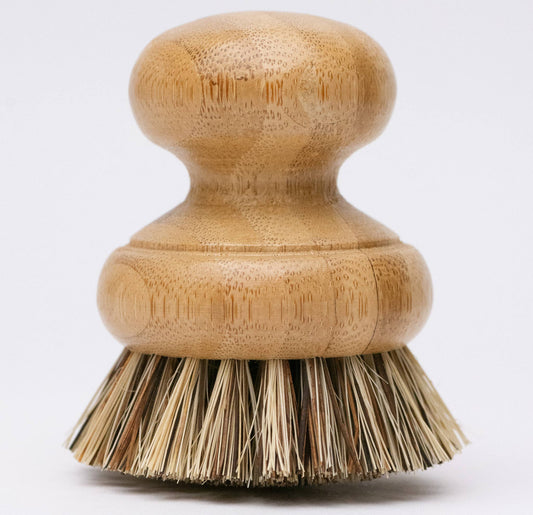 Bamboo Pot Scrubber Brush