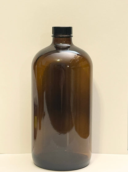 Amber Glass Bottles *cap tops