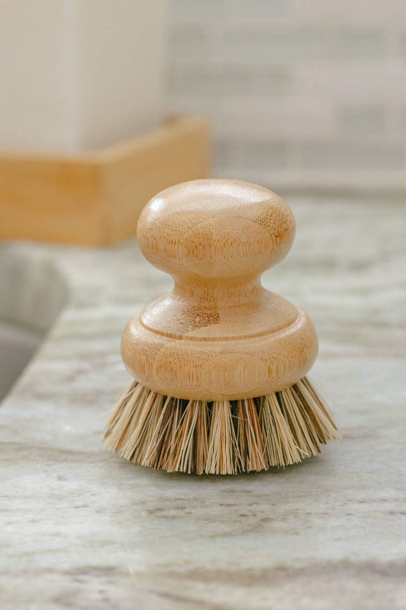 Bamboo Pot Scrubber Brush